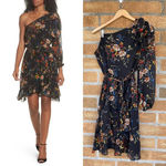 Nordstrom CLOVER AND SLOANE Garden Vine One-Shoulder Dress Photo 1