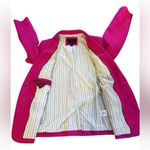 J.Crew  Rhodes Wool Twill Blazer Fuchsia Pink Womens 8 Preppy Academia Classic Photo 5