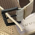 Liliana Cream Perforated Ankle Strap Shootie Bootie Shoe Size 10 Photo 4