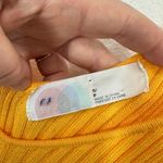 Free People Beach Nola Sweater Romper Bright Orange Size Small Resort Beach Photo 3