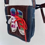 Vintage Converse Denim Crossbody Bag Pink Photo 2