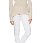 BCBGMAXAZRIA • Loretta beaded pullover sweater embellished jewel cream ecru Photo 1