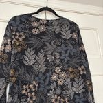 Gudrun Sjoden Floral Knit Black Dress Whimsigoth Size Large Moody Fall Florals Photo 9