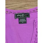 Eddie Bauer  Crochet‎ Neck & Sleeve Long Sleeve Women’s Size Medium Cabincore Photo 2