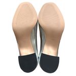 J.Crew J.‎ CREW MAISIE MARY JANE HEELS SILVER METALLIC SIZE 8 1/2 LIKE NEW Photo 5