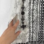 Johnny Was KANCHAI DRESS Size L Embroidered Floral Print Linen Blend Tunic Photo 2