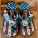 Montana West  Stars & Stripes Bling Flip Flop Sandals Photo 1