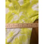 Tropical Mixed print puff sleeve tie front crop top neon green size medium Photo 5