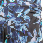 RACHEL Rachel Roy Sleeveless Printed Matte Jersey Dress in‎ Teal Berry Bush, 2X Blue Photo 10