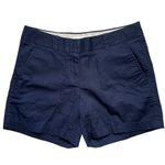 J.Crew Mid Rise Navy Chino Mini Shorts 0 Photo 0