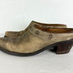 Ariat  Desert Star Leather Mule Size 7.5 Western Brown Slip On 2.5" Heel Photo 0