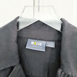 Anthropologie Maeve by  Black Short-Sleeve Collared Mini Shirt Dress Photo 4