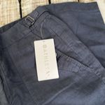 Athleta Voyager Linen Pant Size 10 Navy New NWT Photo 2