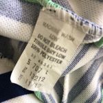 Vintage 70s Chevron Stripe Midi Skirt Green Blue White Size M Size M Photo 5