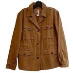 J. Crew Brigadier Utility Jacket Coat Khaki Military Cinch Waist Size Small Tan Photo 0