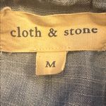 Cloth & Stone Anthropologie 100% tencel Chambray Dress Size Medium Photo 7