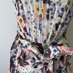 Zimmermann silk linen Floral Midi Dress Purple Size 6 Photo 2