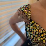 Johnathan Kayne Woman’s Size 0  Evening Gown Velvet Beaded Train Prom Wedding Photo 2