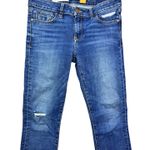 Pilcro and the Letterpress Anthropologie SJEJ Distressed Denim Capri Womens 27 Photo 1