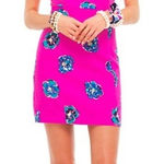 Lilly Pulitzer Kirkland Mambo Pink Floral Mini Dress Size 0 Back Cutout Preppy Photo 0