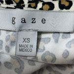 Gaze Leopard Print Sleeveless Tank Top Size XS Made In Mexico White Photo 4