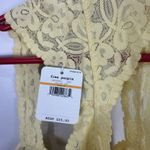 Free People Bralette Womens Small Yellow Lace Intimately Racerback Soft Stretch Photo 2