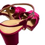 Reformation NEW Monetta Satin Platform Heel Sandals Pink Sz 9.5 Photo 5