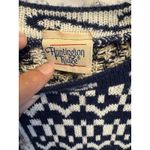 Vintage Huntington Ridge Womens Sweater Size L Cottagecore Cozy Cabin Campfire Blue Size L Photo 5