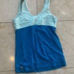 Lululemon Color Block Tank Like New Sz 12 with Drawstring Photo 3