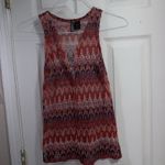 Miss Understood Elephant Graphic Tank & Tie Up Vest Boho Hippie Runs Small Size L Photo 1