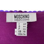 Moschino  Cheap And Chic NWTs Purple Sequin Peace Sign Embellishment Top size 14 Photo 1