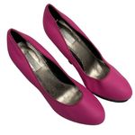 RACHEL Rachel Roy Keedan Spiked High Heel Pumps Size 8.5 Pink Black Closed Toe Photo 0