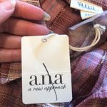 a.n.a  Plaid Buttondown Top Size XXL NWT Photo 6