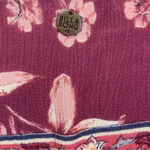 Billabong  Pink & Blue Floral Just Like You Dress Medium Boho Peasant Flowy Photo 4