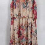 Greylin Tiered Romantic Maxi Dress Small Silk Floral Cottagecore Fairy Boho Photo 7