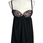 Carrie Amber Push Up Black Lace Babydoll Medium Photo 7