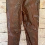 Nasty Gal faux leather snake print size 4 leggings NWT Pull On Pants Photo 7