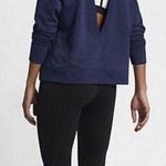 Nike • Navy Blue Versa Open Back Sweatshirt Photo 0