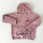 Patagonia Sweater Womens Size Medium Los Gatos Half Zip Fleece Hooded Pink Photo 0