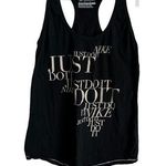 Slim Fit Black Nike Just Do It Logo Racer Back Tank Top Photo 0