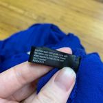 The Limited  Blue Knit Woven Cardigan Long Sleeve Pleated‎ Back Women's Medium Photo 5