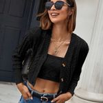 SheIn Black Knit Tube Top Photo 0