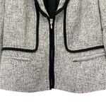 White House | Black Market WHBM Tweed Zip Front Moto Blazer Tailored Jacket Size 2 Photo 5