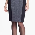 Michael Kors  colorblock ponte skirt brown herringbone with gold zipper size 2 Photo 0