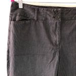 Ann Taylor Pants Brown Pinstripe Wide Leg Trousers Sz 12 EUC Business Casual Photo 2