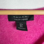 Tahari Women’s 100% 2-Ply Cashmere V-Neck Sweater Pink Luxury Soft Knit Sz Small Photo 1