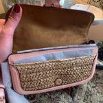 Coach Authentic Leather/suede/Straw flap logo Crosby/shoulder/wristlet bag Photo 2