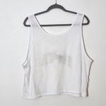 Zoozatz Cropped White Iowa Graphic Tank Top NWT Sz XL Iowa Hawkeyes Tank Top Photo 3