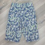 Aerie Offline Floral Crossover High Waist Bike Shorts Blue Small 7 Inch Photo 8