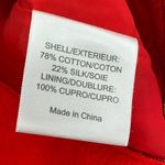 Tory Burch Sz 12 Dress Red Silk Front Zip Sheath Sleeveless Formal Fancy Pockets Photo 6